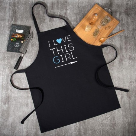 Apron Ethel I Love this Girl 60x70 cm, 100% cotton, reps 210 g/m2-2