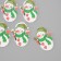 Decor for creativity tree "Snowmen with hearts" set of 10 pcs 4.5x3.2 cm
