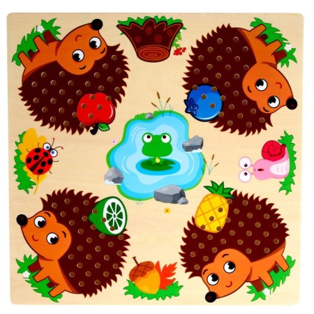 Children's developing board for the “Hedgehogs” account 30.5 × 30.5 × 1 cm-4