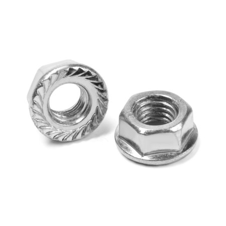 Hexagonal nut with tundra flange, Din6923, M8, galvanized, 1 kg-1