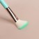 Set of makeup brushes, 7 objects, turquoise color