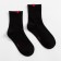 Women's socks minku "hearts" ts. black, size 22-25