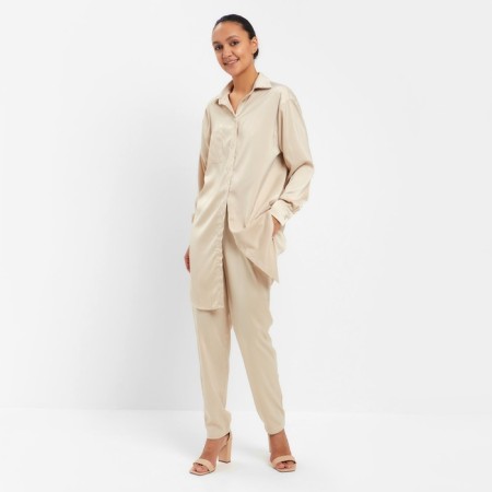 Kit (shirt, trousers) female minku: Light Touch Beige color, rr 44-5