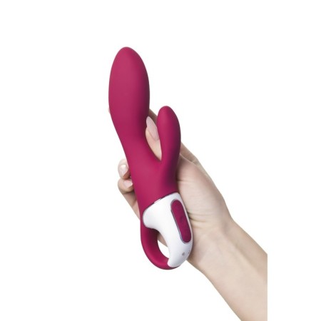 SATISFYER HEATED AFFAIR vibrator with clitoral stimulant, red color-12