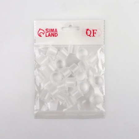 Paint caps, d = 17 mm, set - 25 pcs, transparent color-3