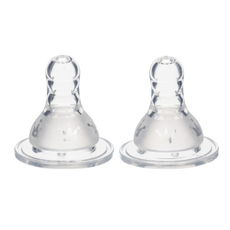 Set a nipple for a bottle of 2 pcs.,+6 months, fast stream, classic throat 35mm-4