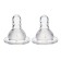 Set a nipple for a bottle of 2 pcs.,+6 months, fast stream, classic throat 35mm