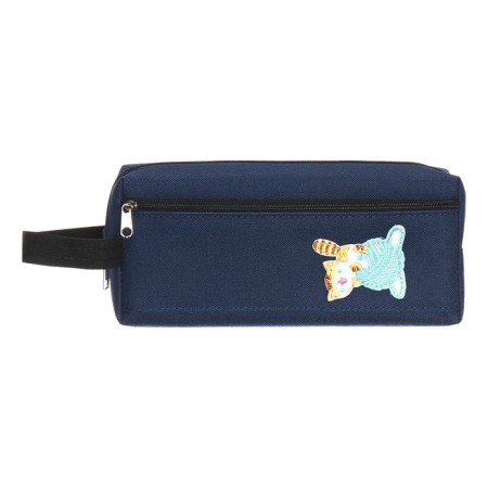 Penal soft, 1 department, 90 x 210 x 45 mm, voluminous, Devente, Funny Cats, textile with handle 7029445-1