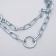 Strict label collar, zinc, 50 x 2.3 cm