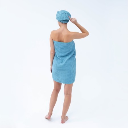 Set for the bath and bathroom Ethel Vafli towel 70*140 cm+Chalma 21*25 cm, cent-13