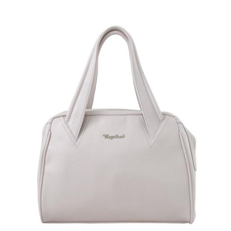 Bag Women's claim. Kozh, lightning department, gray color 38x15x25