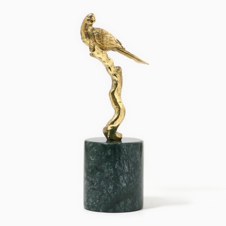 Figurine "bird" marble brass 22 x 9 x 30 cm-1