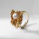 Ring with pearl "trend" Pandora, color gold, dimensionless