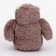 Soft toy "owl", 20 cm, light gray color