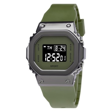 Watch of Electronic Sport, silicone strap, green