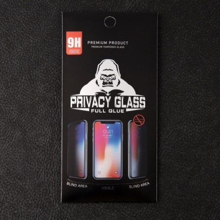 Protective glass for the iPhone 14 Pro, Antishpion, 9h, 0.33 mm, black frame-2