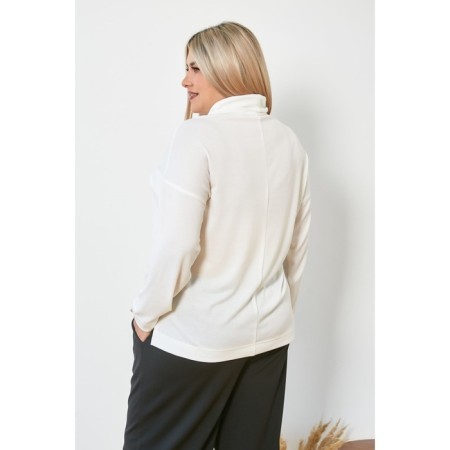 Women's turtleneck, size 68, white color-4
