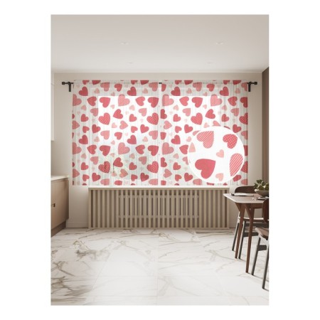Photo "hearts", size 145x180 cm, 2 pcs