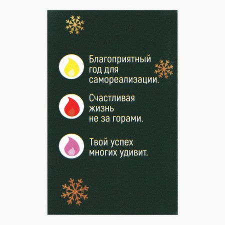 Candle Christmas fortune-telling "Candle-prediction", 6 x 4 x 1.5 cm-3