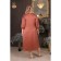 Female dress, size 52, terracotta color
