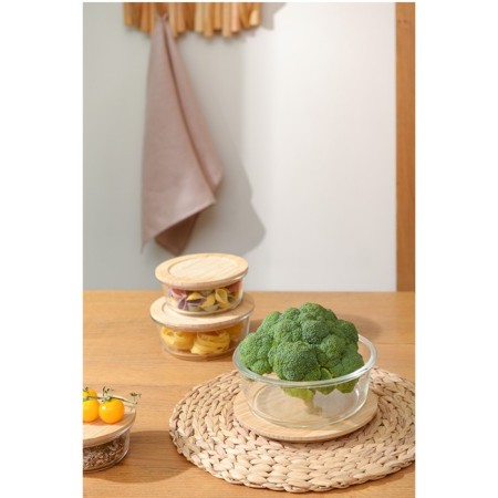 Smart Solutions baking and storage container with bamboo cover, 650 ml-5