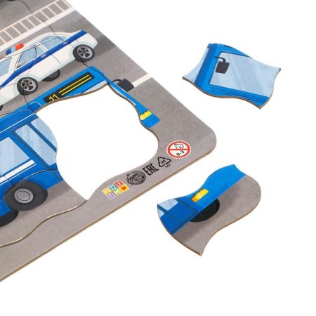 Puzzle in the frame "Transport", 42 parts-2