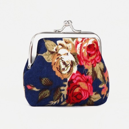 Women's wallet on the farmar, dark blue color