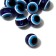 Busin "Eye" oval, 1.2 × 1.1 × 1.1 cm, (set 10 pcs.), Blue color