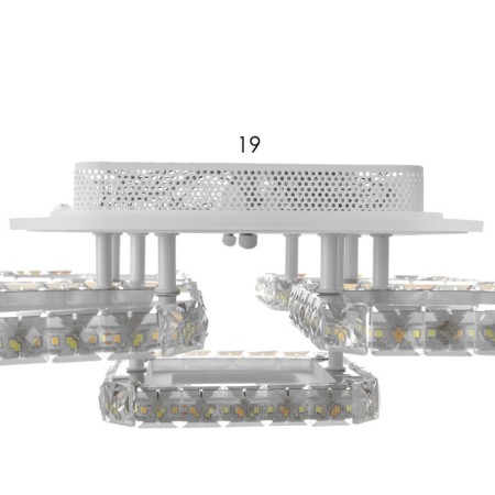 Causteen with PDU "Mia" 5XLED 150W 3000-6000K RGB white 38x38x14cm-12