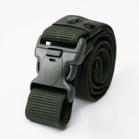 Tactical belt, 125 cm, width 5.5 cm, plastic buckle, khaki