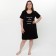 Dress, black color, size 46