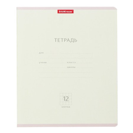 Notebook of 12 sheets in the Erichkrause Classic Pastel, covered cardboard, capet block 100% whiteness, mix-2