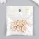 Button plastic for creativity "Pearl Sophite" 2.1x2.1x0.9 cm