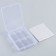 Organizer for storing rhinestones, 6 sections