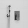 Fixer for bidet Wasserkraft A01556, with a hygienic shower, hose 100 cm, brass, chrome