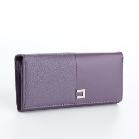 Women's wallet on magnets, lilac color