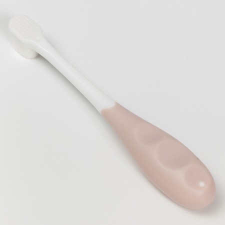 Baby toothbrush with soft bristles, nylon, pink color-1