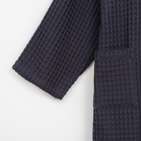 Waffel wafel dressing extension "BOHO" size 46-48, dark gray color, 100% cotton, 290 g/m2-3