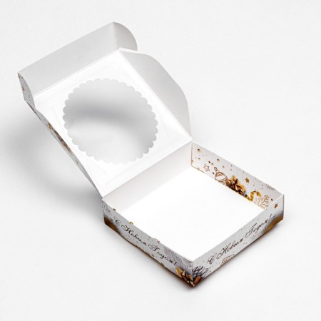 Golden New Year box 11.5 x 11.5 x 3.2 cm-6