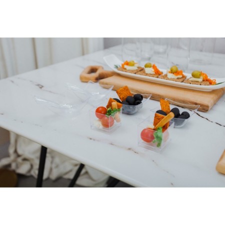 Plastic disposable form for cube buffet, 60 ml, 4.7 × 4.7 cm, transparent color-5