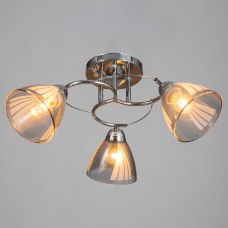 Cauces "Poli" 3x60W E27 chrome 56x56x24cm-1