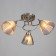 Cauces "Poli" 3x60W E27 chrome 56x56x24cm