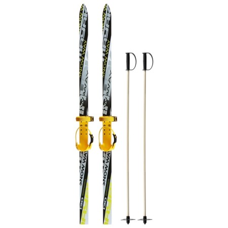 Ski -adolescent kit: skis 130 cm, sticks 100 cm, MIX color-8