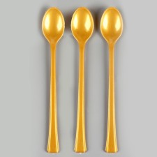 Tablespoons plastic, in a set 12 pieces, color gold