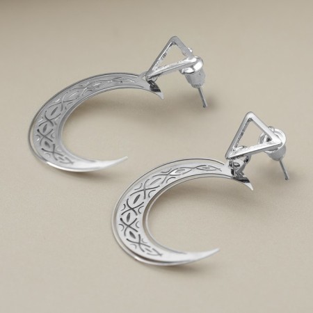 Earrings "Dream Girl", 2.5 x 4 cm-5