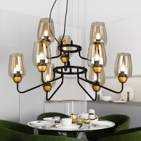 RIVOLI GERA 4065-209, 9HE27, 40W chandelier-6