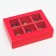 Box for sweets 6 pcs, scarlet, 13.7 x 9.85 x 3.86 cm