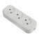 The jacket of the extension cord UNIVERSAL E203, three-seater, ABC plastic, without grounding