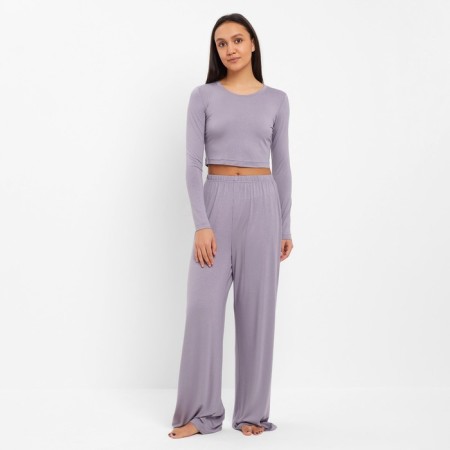 Female set (longshit, trousers) minku: Home Collection Color gray, size 44