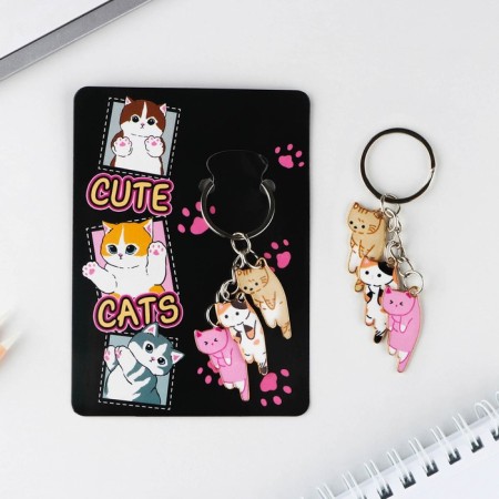 Key keychain "Cute", 2.5 x 9 cm